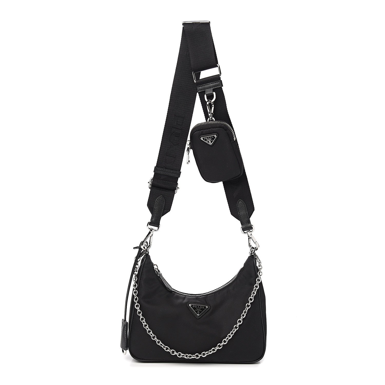 Prada Nylon Re-Edition 2005 Shoulder Bag Black 1 of 8