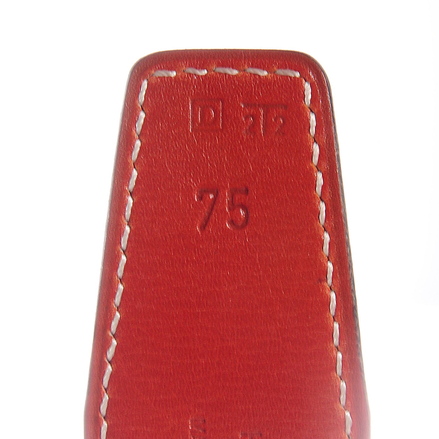 Hermes Box Reversible Polished Constance 32mm H Belt 75 Brique Rouge H 4 of 7