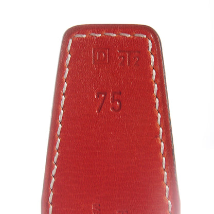 Hermes Box Reversible Polished Constance 32mm H Belt 75 Brique Rouge H 4 of 7