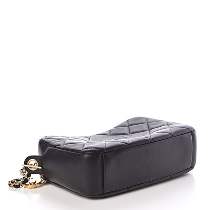 Chanel Lambskin Quilted Small Diamond CC Camera Case Black 4 of 11