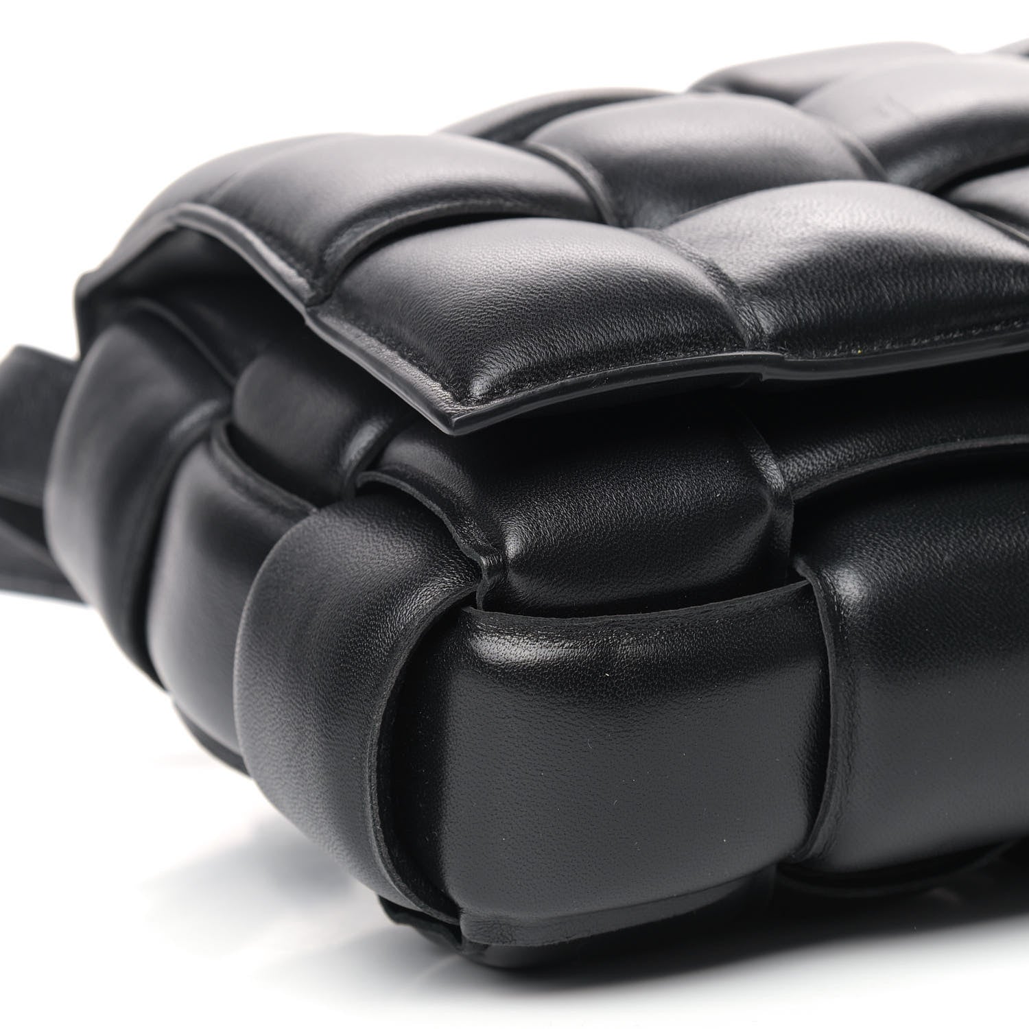 Bottega Veneta Nappa Maxi Intreccio Padded Cassette Crossbody Bag Black 6 of 9