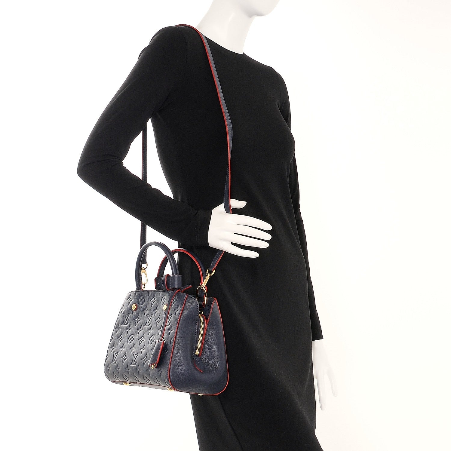 Louis Vuitton Empreinte Montaigne BB Marine Rouge 2 of 8