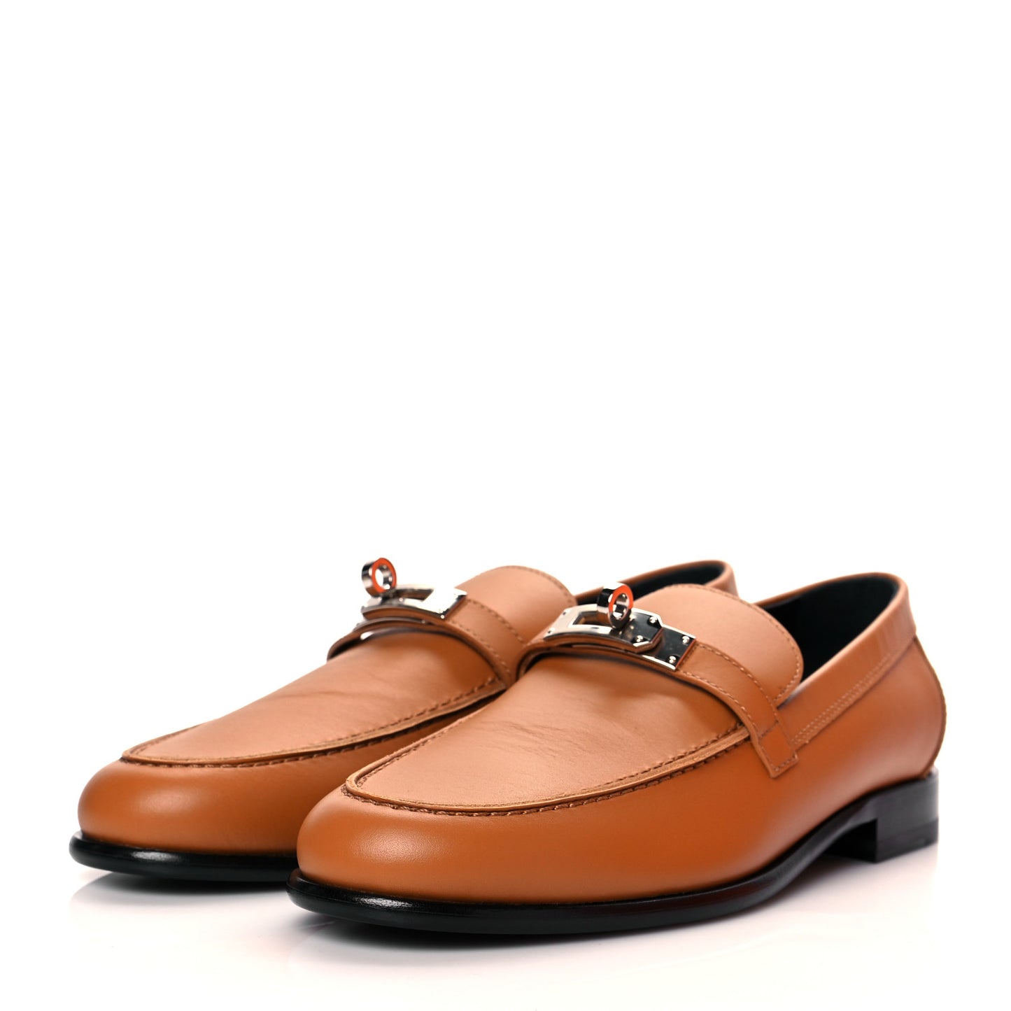 Calfskin Womens Destin Loafer 38 Naturel