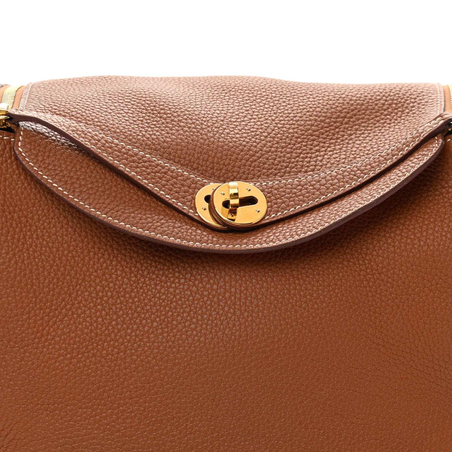 Hermes Taurillon Clemence Verso Lindy 30 Gold Rouge Tomate 7 of 9