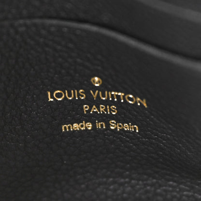 Louis Vuitton Empreinte Monogram Giant Double Zip Pochette Black Cream 6 of 11