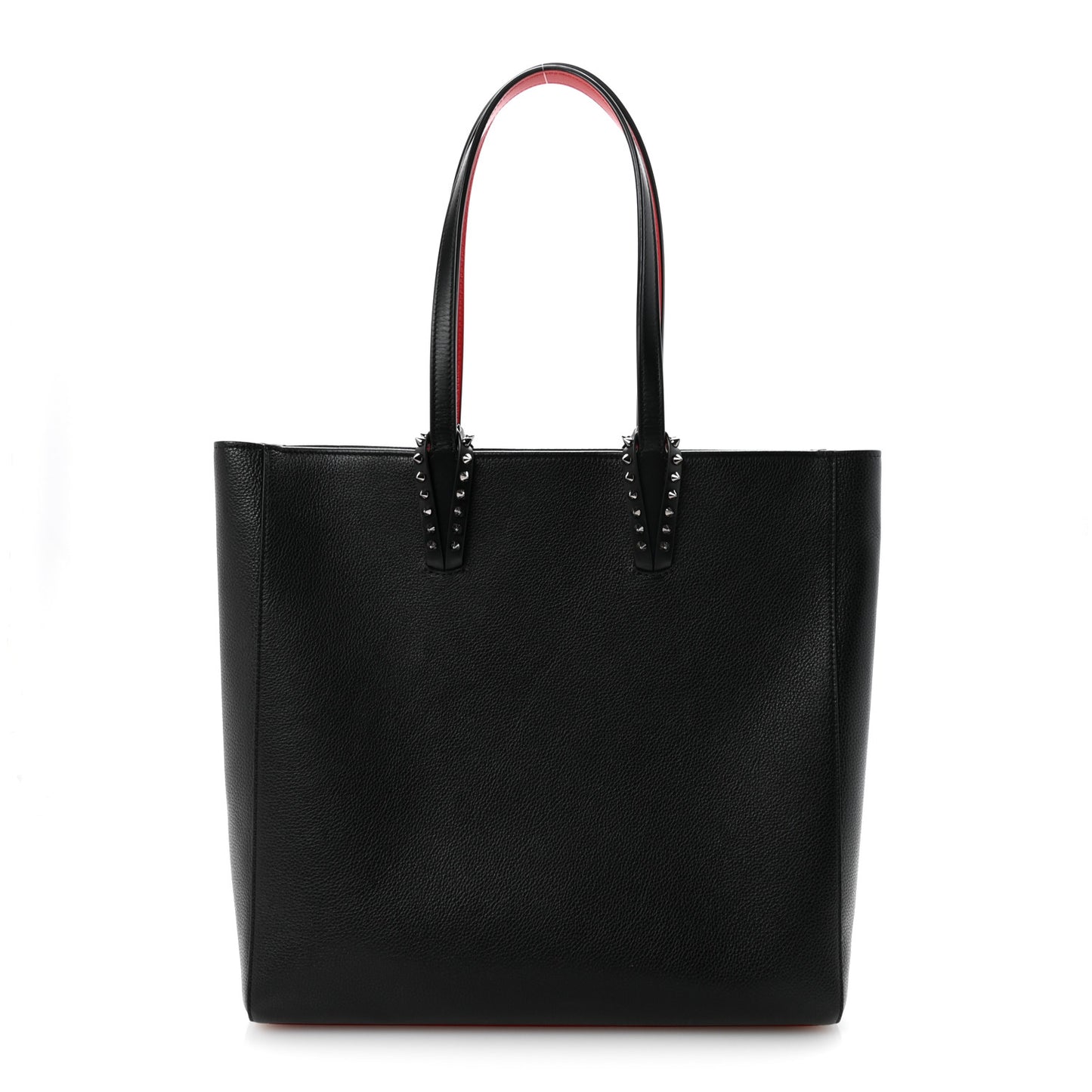 Calfskin Empire Spikes North South Cabata Tote Black
