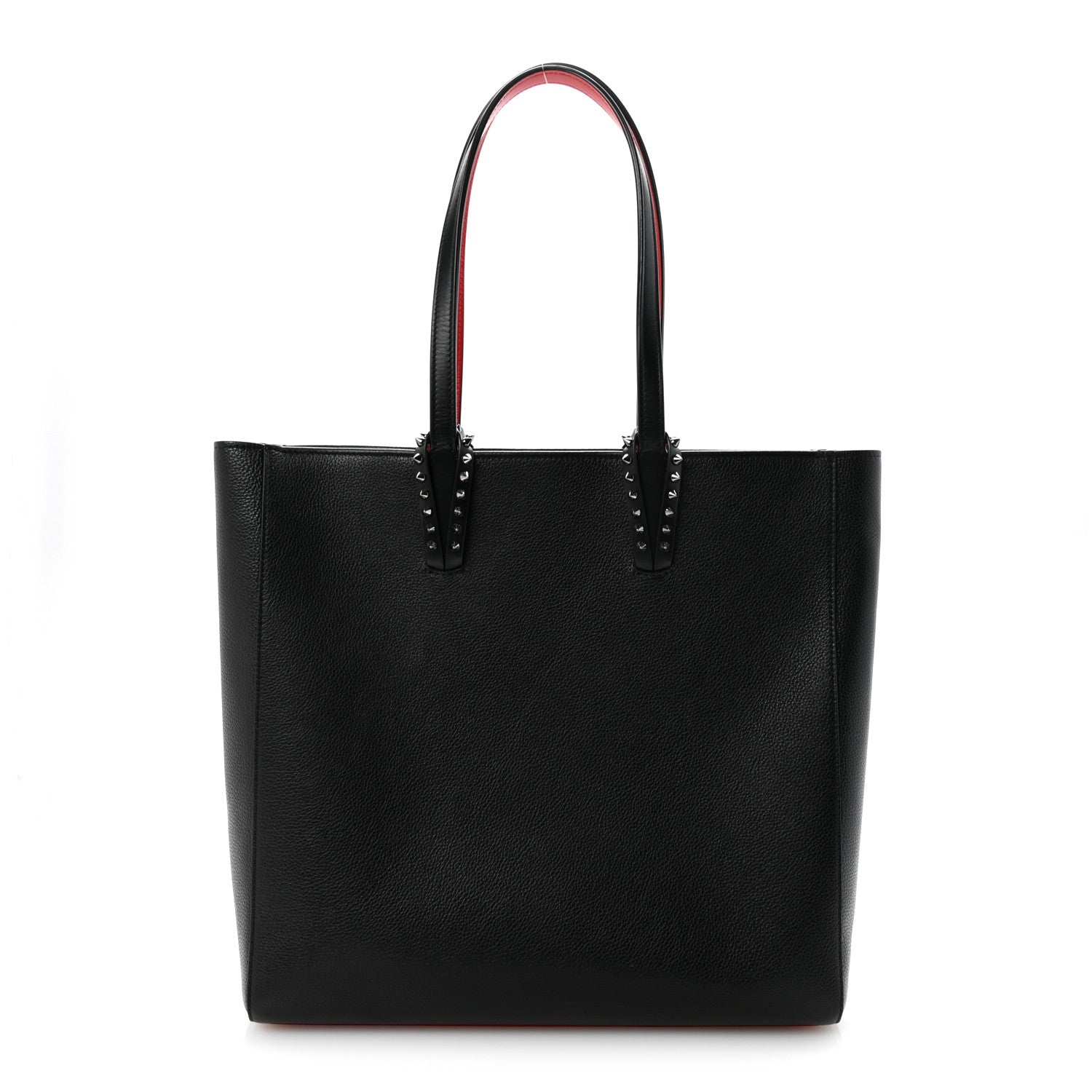 Christian Louboutin Calfskin Empire Spikes North South Cabata Tote Black 1 of 9
