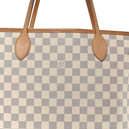 Louis Vuitton Damier Azur Neo Neverfull MM Rose Ballerine 8 of 16