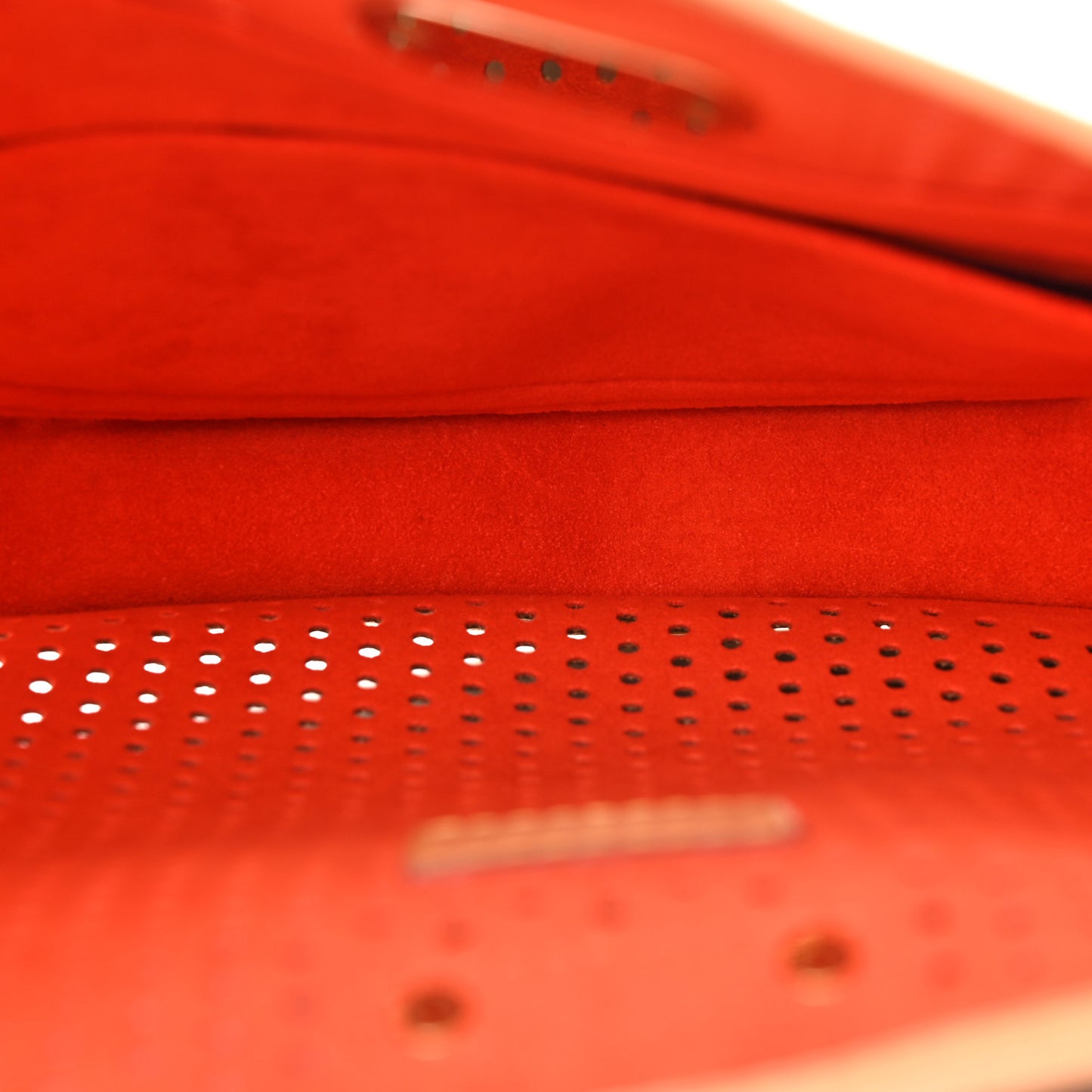 Monogram Perforated Demi Lune Orange