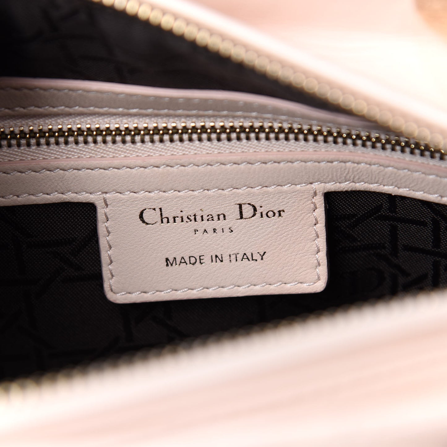 Lambskin Cannage Medium Lady Dior Light Pink