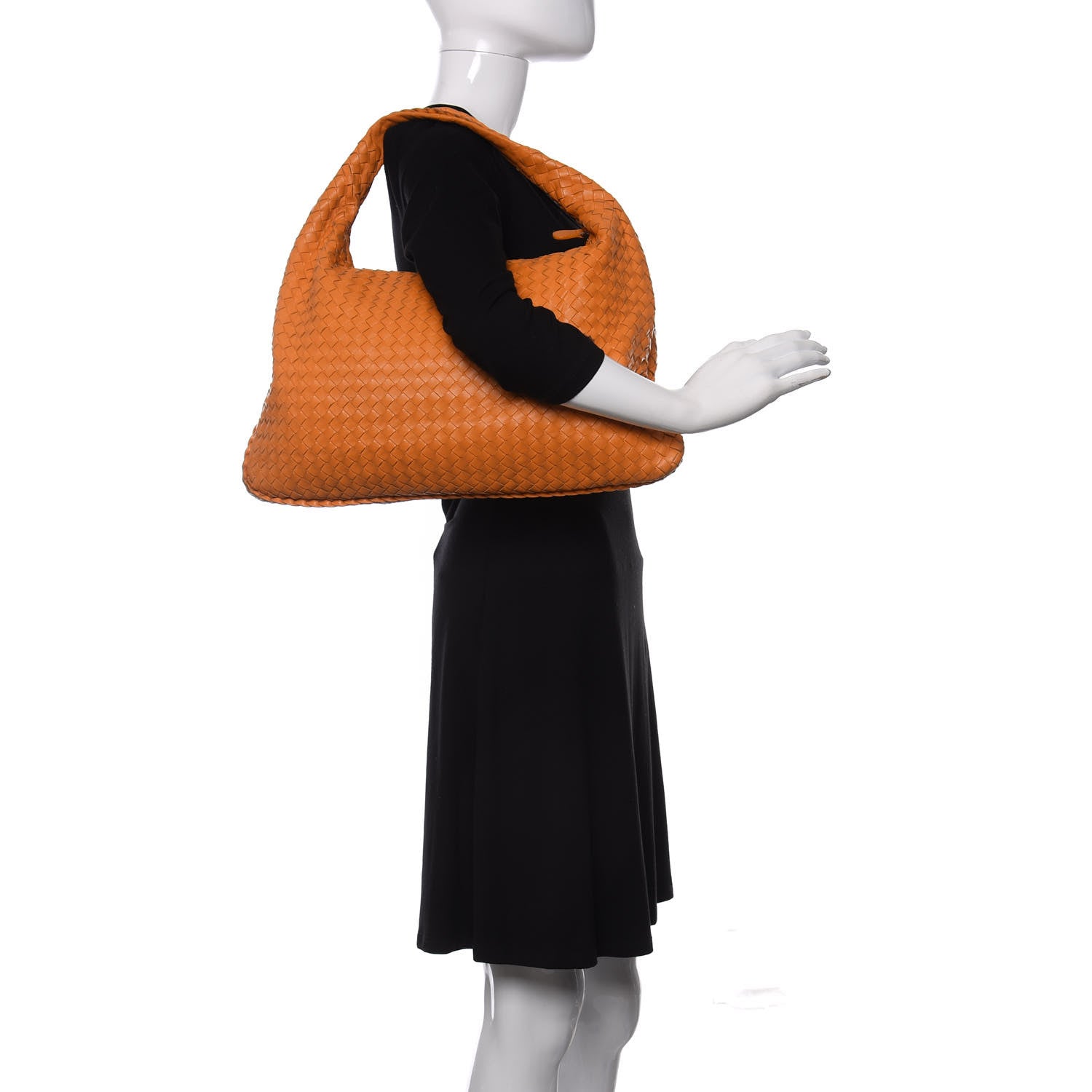 Bottega Veneta Nappa Intrecciato Large Veneta Hobo Orange 2 of 10