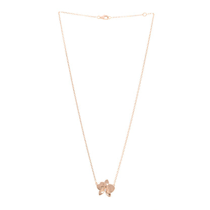 Cartier 18K Pink Gold Diamond Caresse D'Orchidees Par Cartier Pendant Necklace 3 of 6