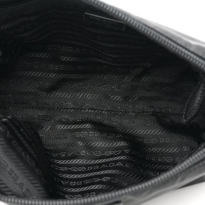 Prada Tessuto Nylon Saffiano Wristlet Black 5 of 8