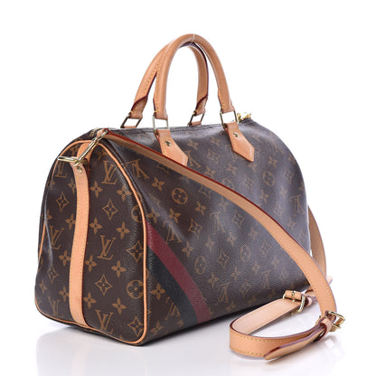 Louis Vuitton Monogram My LV Heritage Speedy Bandouliere 30 Bordeaux Black 3 of 13
