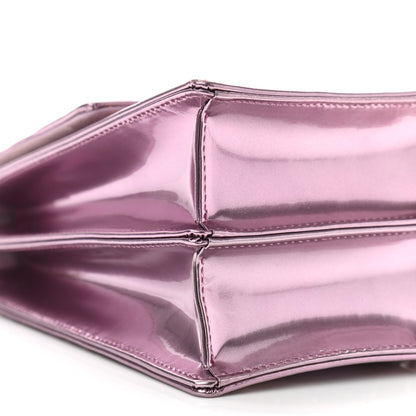 Christian Dior Metallic Calfskin Studded Vertical Diorama Pink 9 of 14