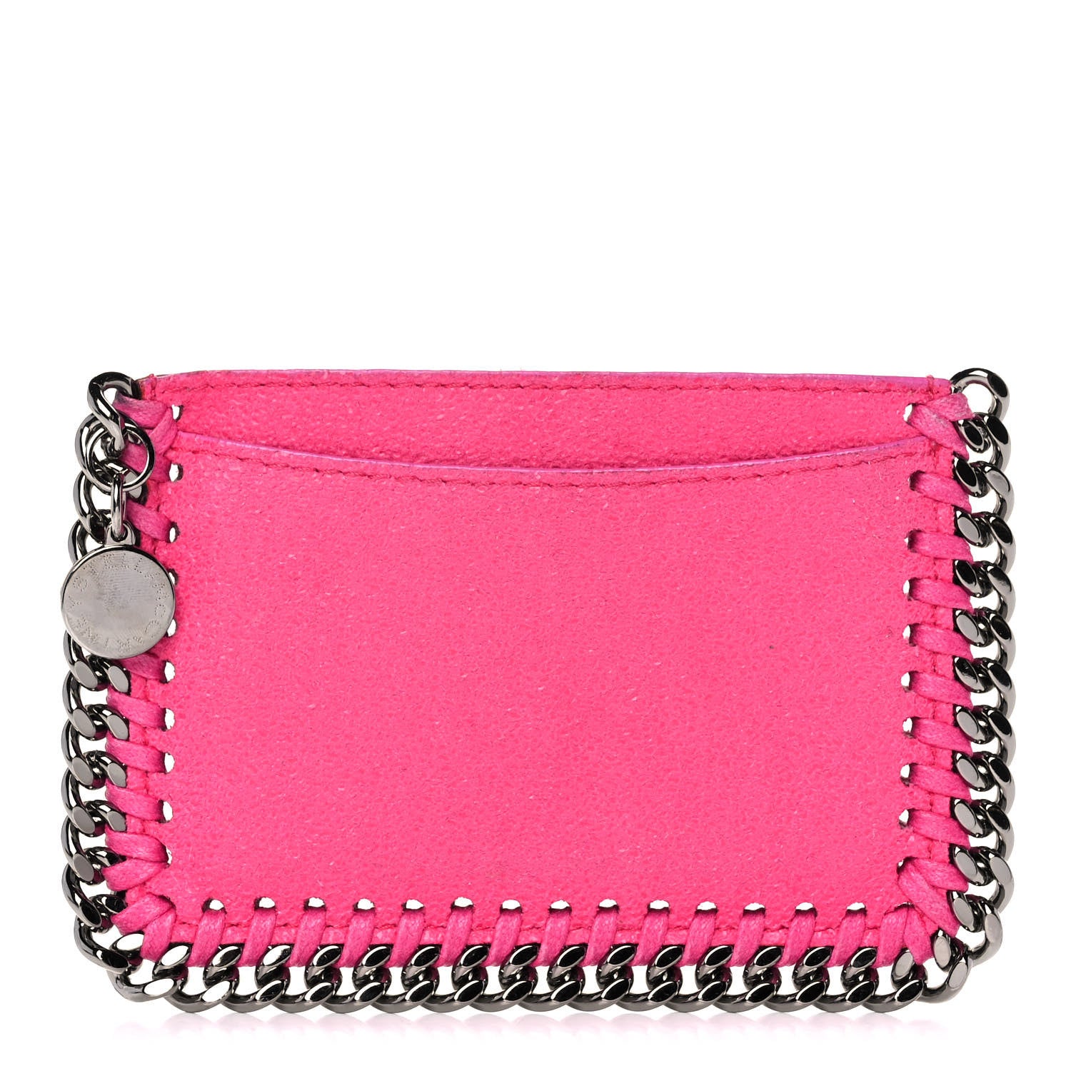 Stella McCartney Shaggy Deer Falabella Card Holder Hot Pink 1 of 8