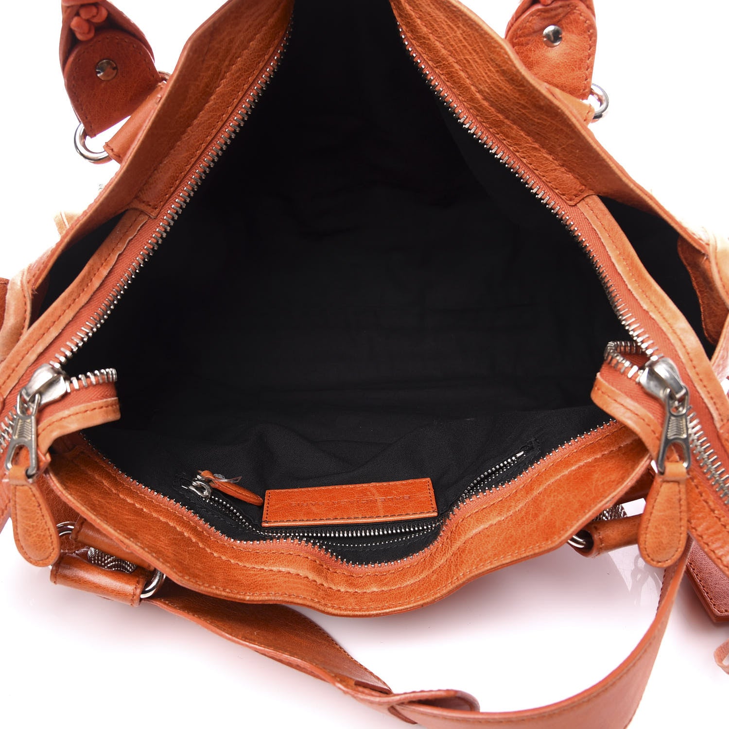 Balenciaga Agneau Giant 21 Silver Hardware City Mandarine 5 of 11