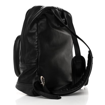 Chrome Hearts Calfskin Pony Hair Leopard Print Cross Patch 7th Grade Backpack Black Brown 3 of 9