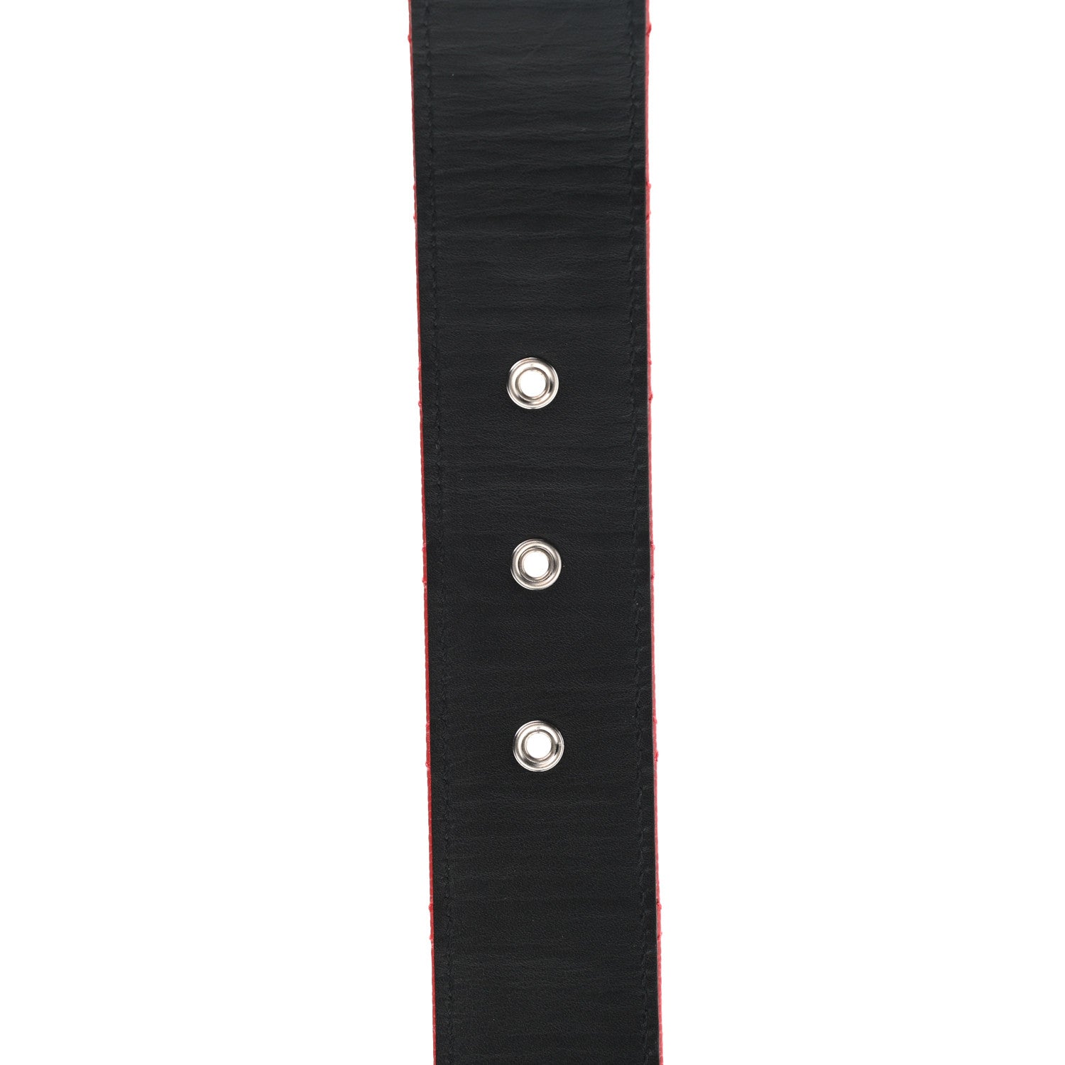 Chanel Caviar Quilted CC Chain Belt 75 30 Red 6 of 7