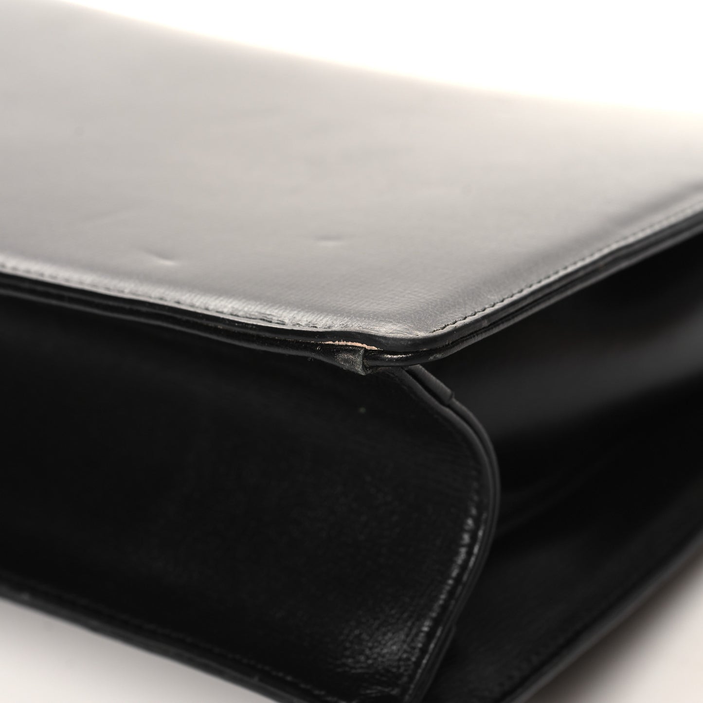 Textured Calfskin Medium Torchon GG Ring Shoulder Bag Black