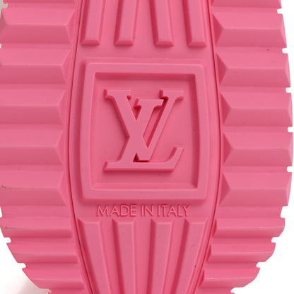 Louis Vuitton Calfskin Monogram Run Away Sneakers 38 White Pink 8 of 9