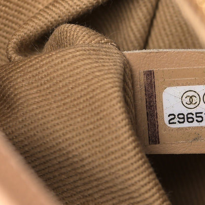 Chanel Caviar Chevron Quilted Small Coco Handle Flap Beige 7 of 9