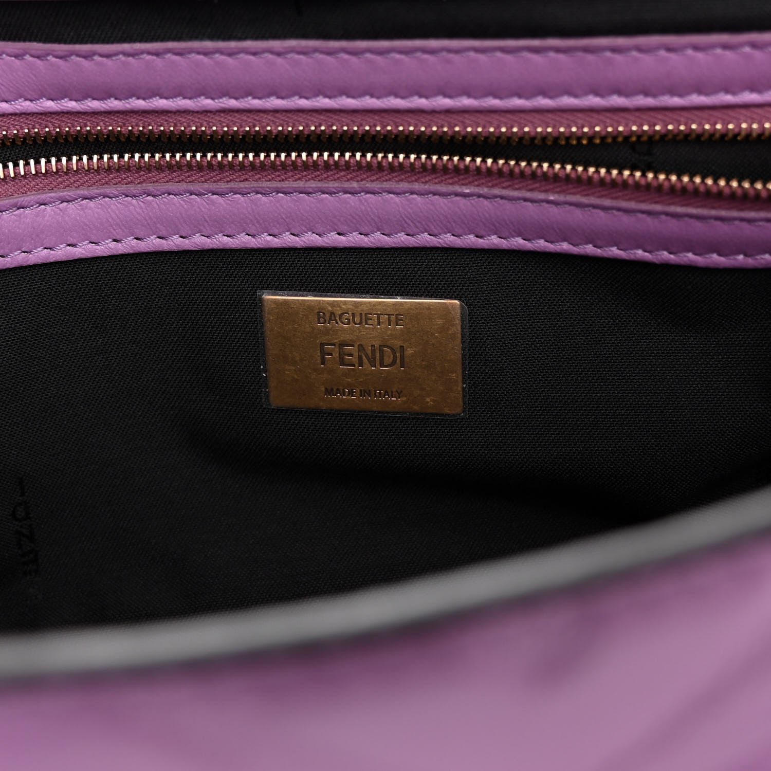 Fendi Nappa FF 1974 Embossed Baguette Agapanto 6 of 10