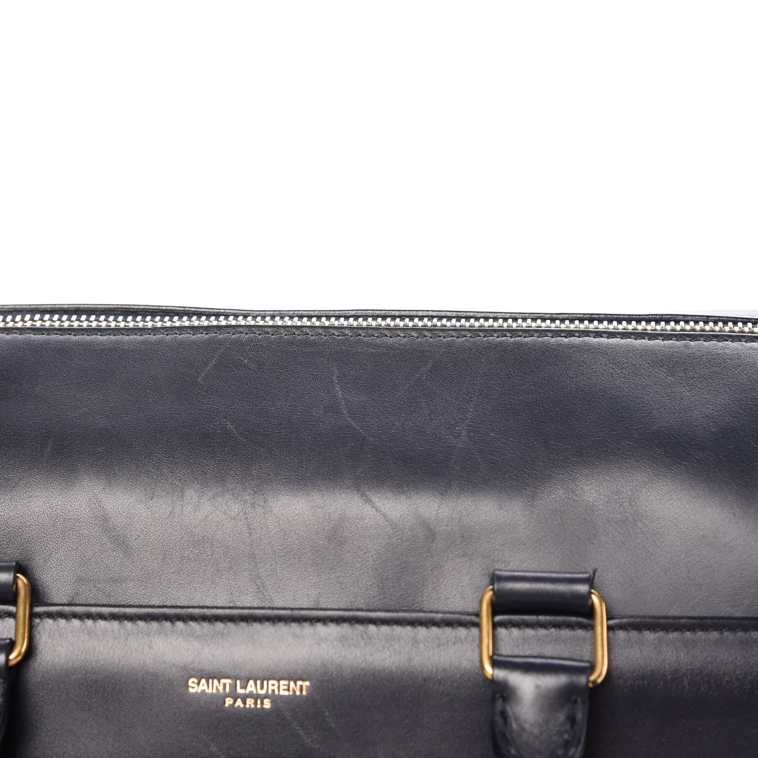 Saint Laurent Calfskin Classic Duffle 6 Marine 17 of 20