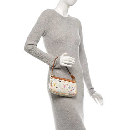 Louis Vuitton Monogram Multicolor Pochette Accessories White 2 of 11