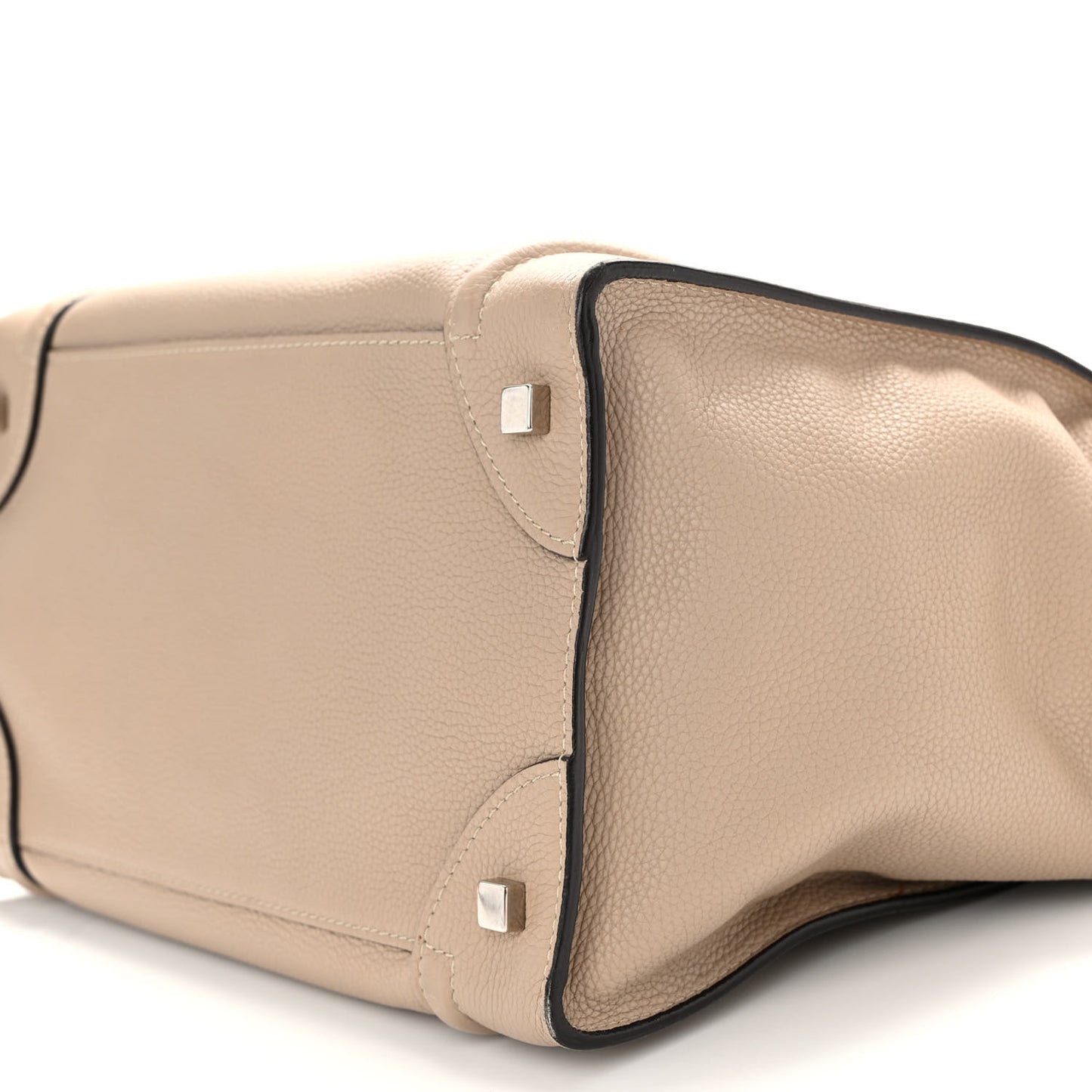 Drummed Calfskin Mini Luggage Dune