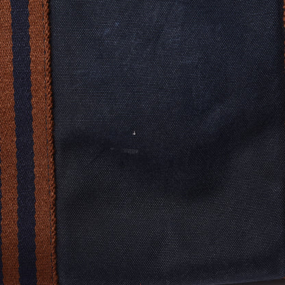Hermes Canvas Fourre Tout MM Navy Brown 14 of 16