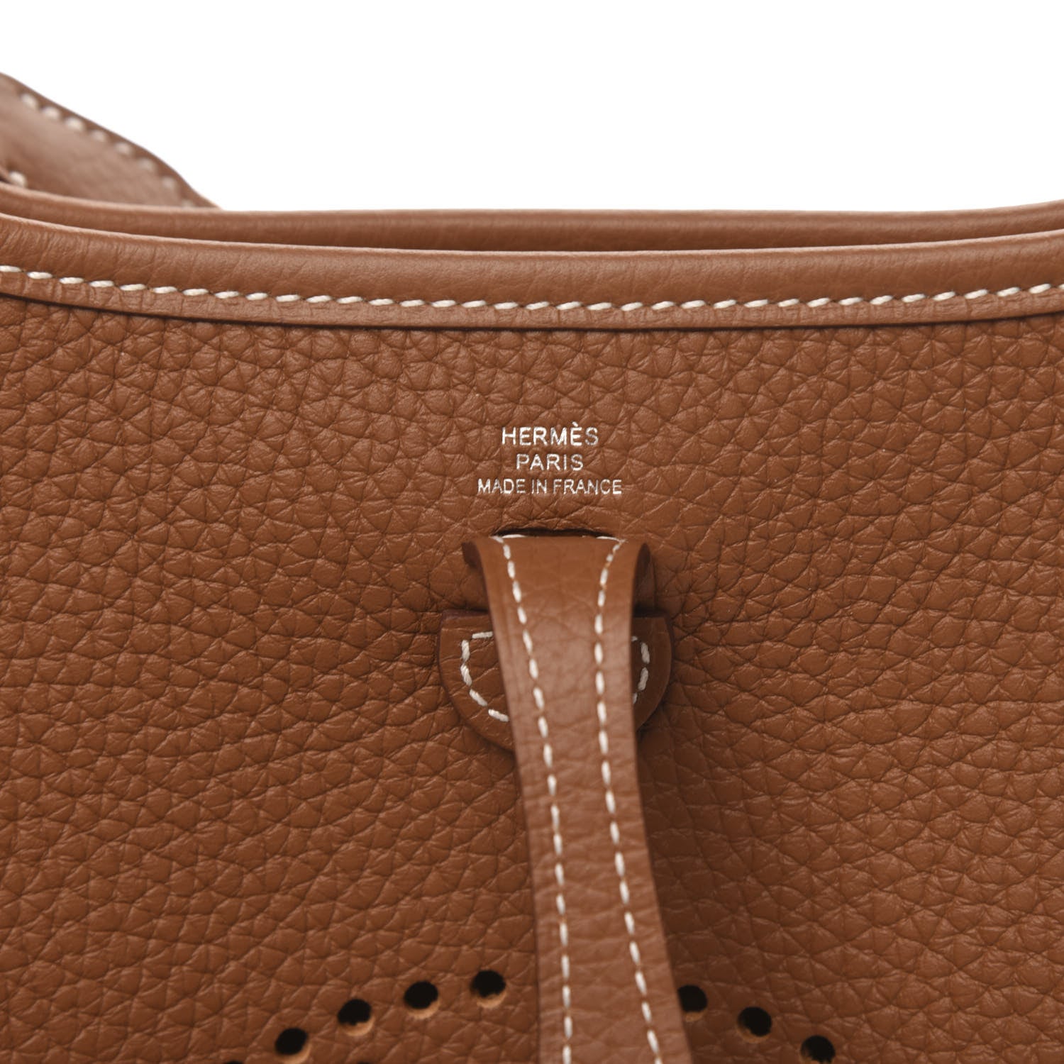 Hermes Taurillon Clemence Evelyne TPM Gold 6 of 10