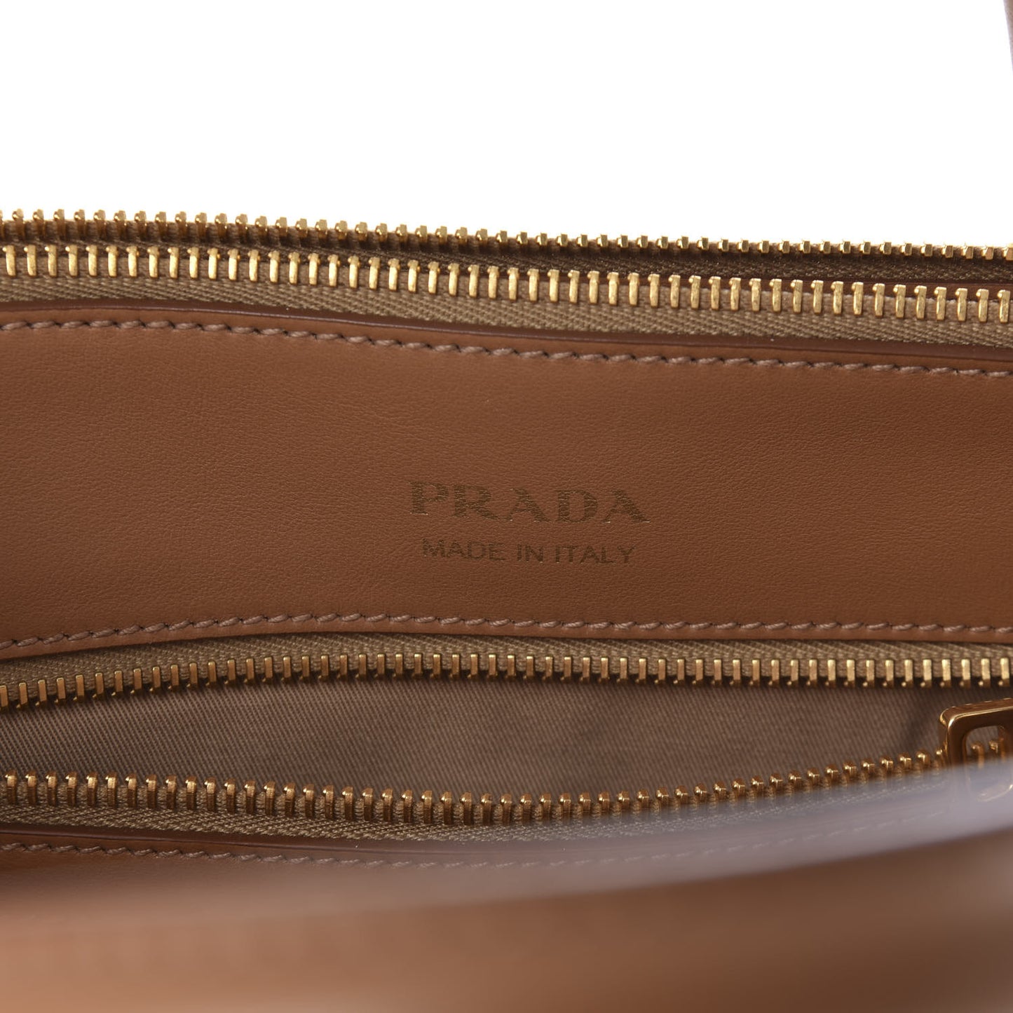 Raffia City Calfskin Whipstitch Medium Paradigme Bag Naturale Caramel
