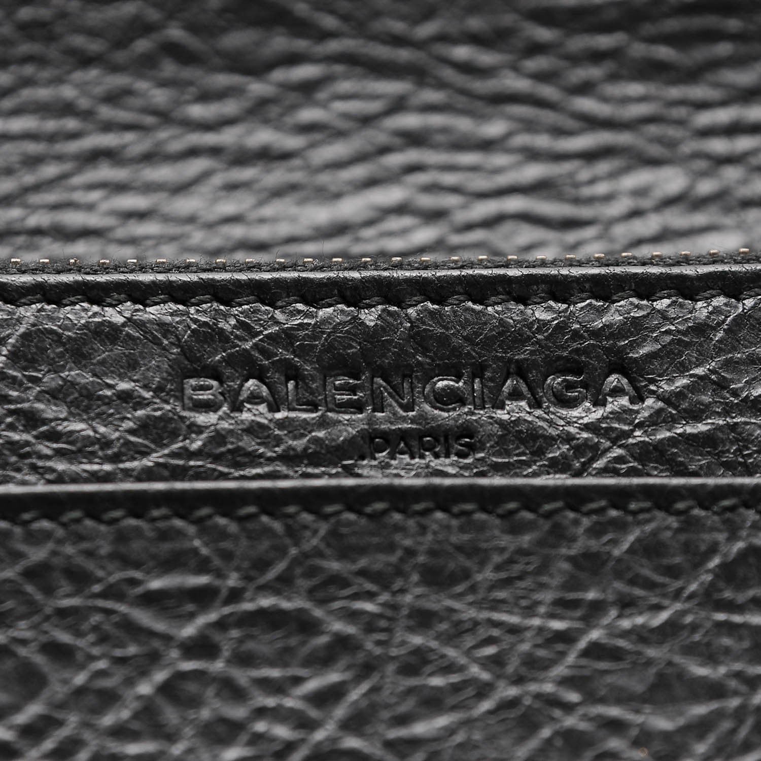 Balenciaga Agneau Giant Brass Wallet On Chain Black 6 of 6