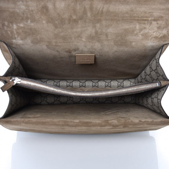 GG Supreme Monogram Medium Dionysus Shoulder Bag Taupe