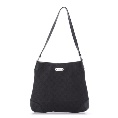 Gucci Monogram Shoulder Bag Black 1 of 9
