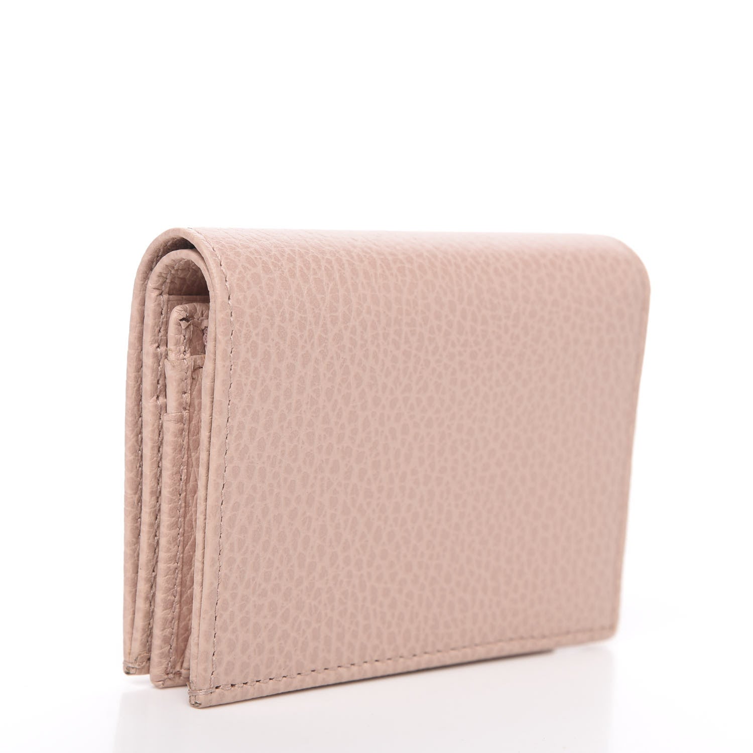 Gucci Dollar Calfskin GG Marmont Card Case Perfect Pink 2 of 8