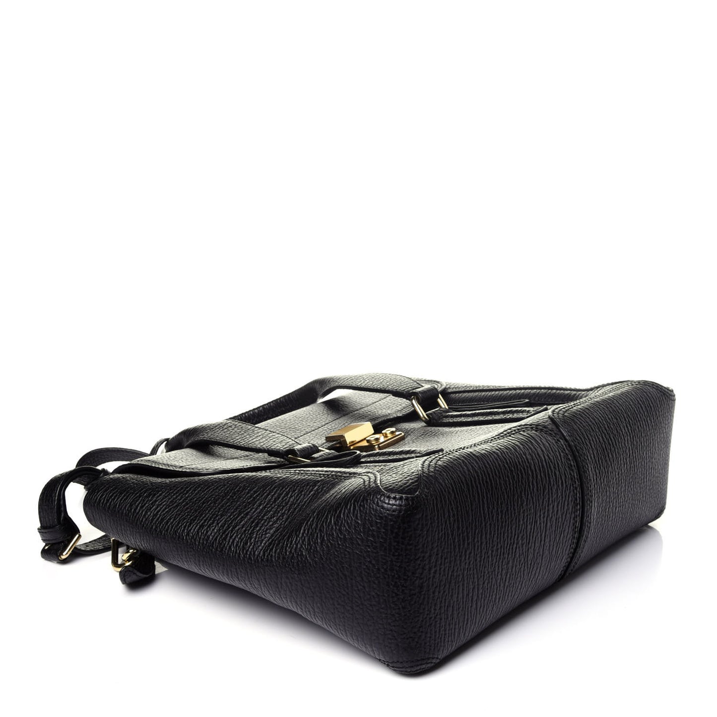 Textured Calfskin Medium Pashli Satchel Black
