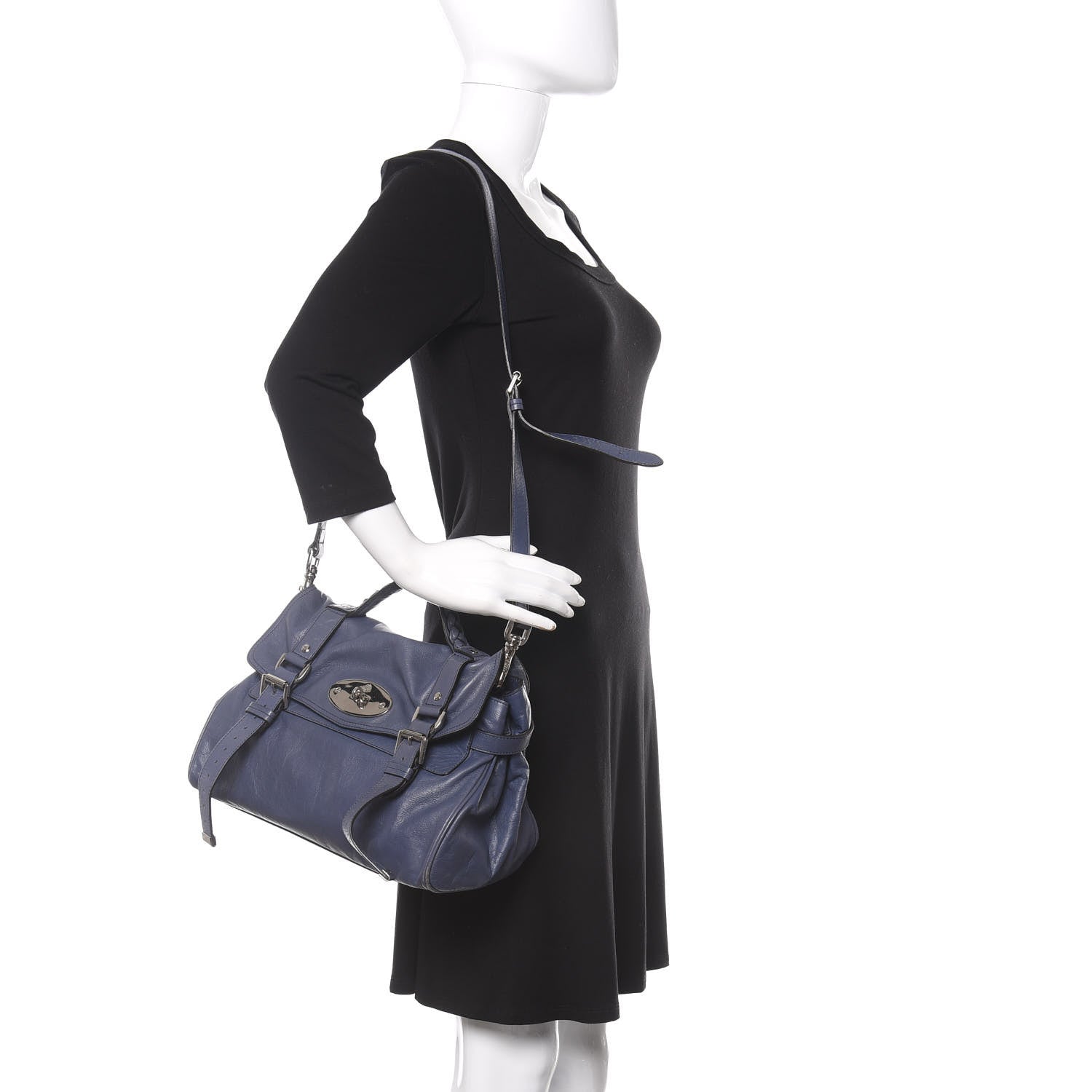 Mulberry Soft Buffalo Medium Alexa Slate Blue 2 of 12