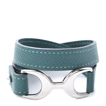 Hermes Epsom Pavane Double Tour XS Malachite 8 of 9