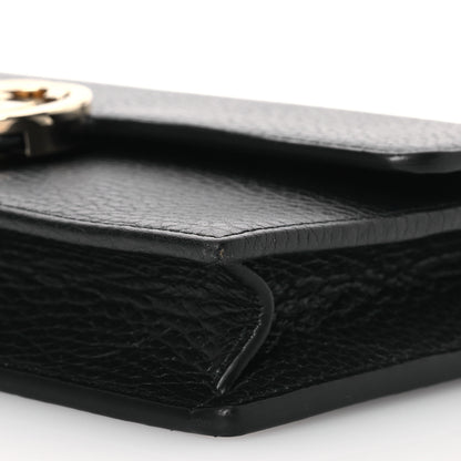Gucci Dollar Calfskin Interlocking G Chain Wallet Black 11 of 13