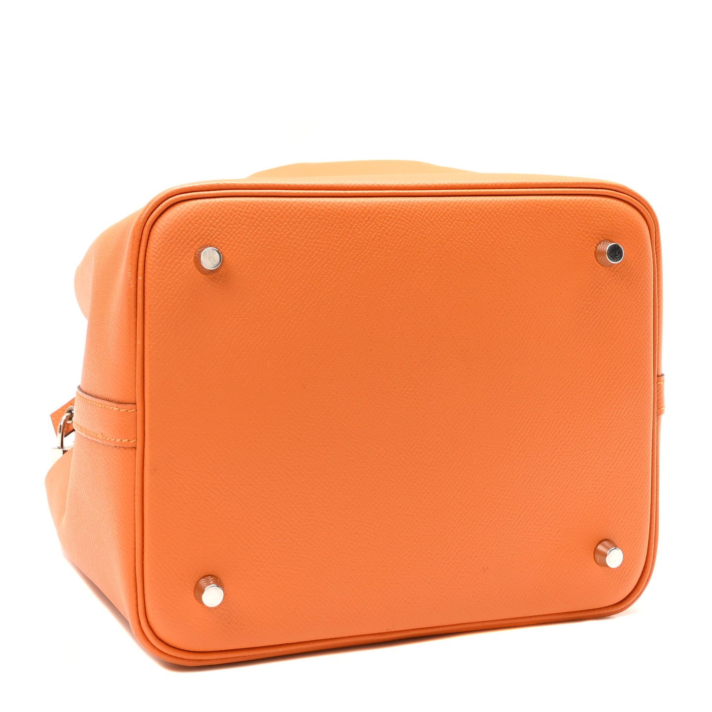 Epsom Tressage De Cuir Picotin Lock 22 MM Abricot Rose Azalee Gold
