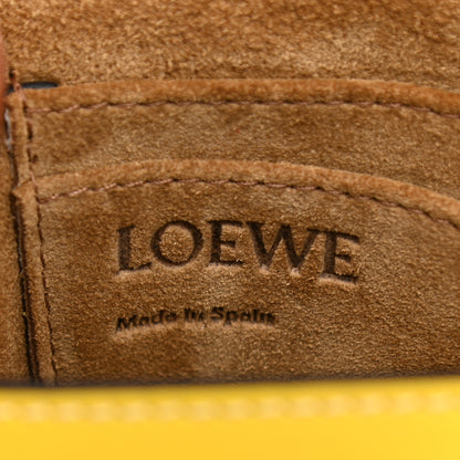 Loewe Calfskin Embroidered Floral Mini Gate Crossbody Bag Yellow 10 of 19