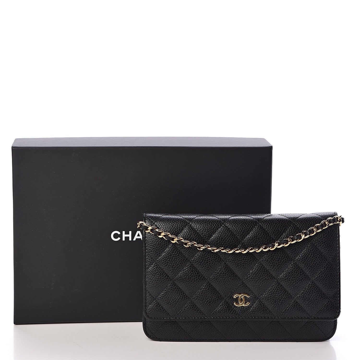 Chanel Caviar Quilted Wallet On Chain WOC Black 11 of 11
