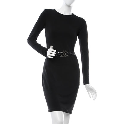 Chanel Patent Quilted CC Logo Wide Belt 85 34 Black 2 of 8