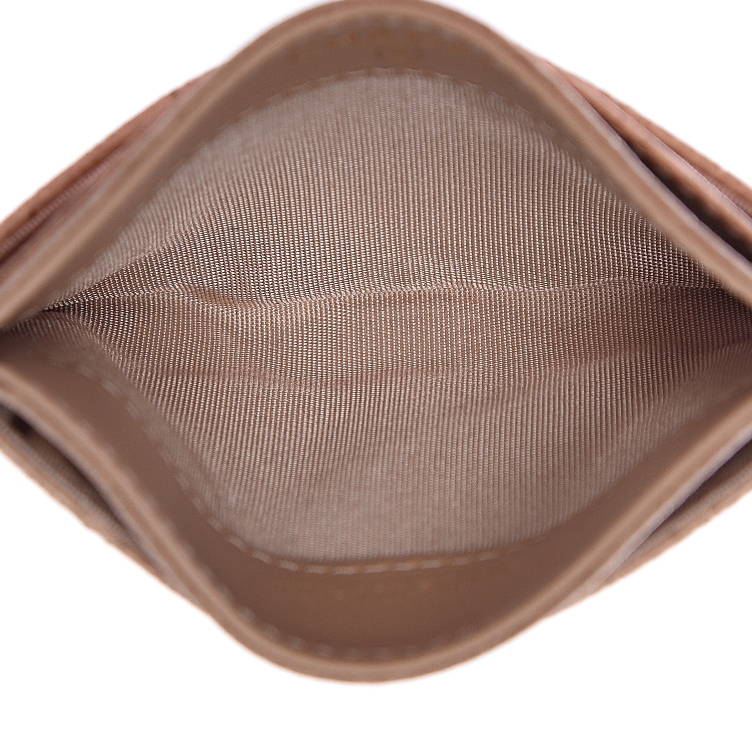 Chanel Camellia Calfskin Embossed Quilted Card Holder Beige 5 of 9