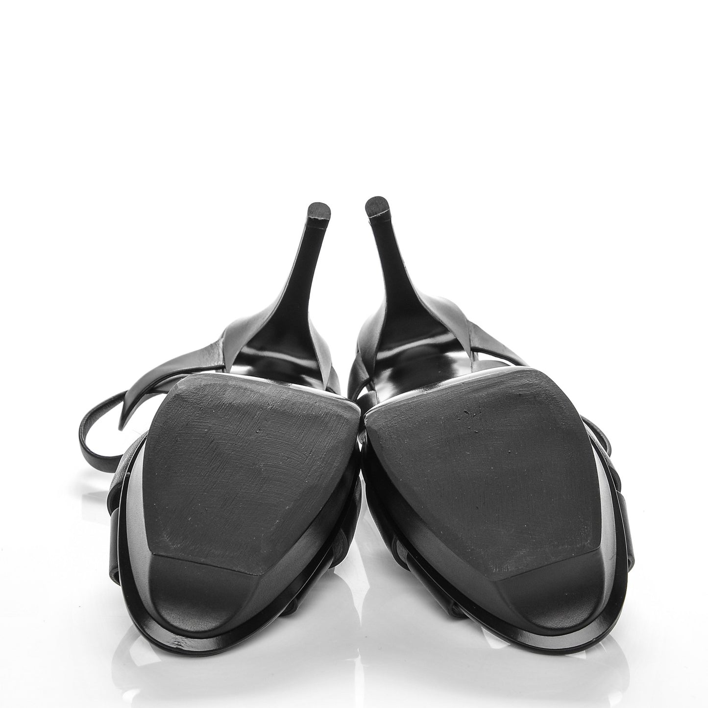 Calfskin Tribute 75 Platform Sandals 37 Black