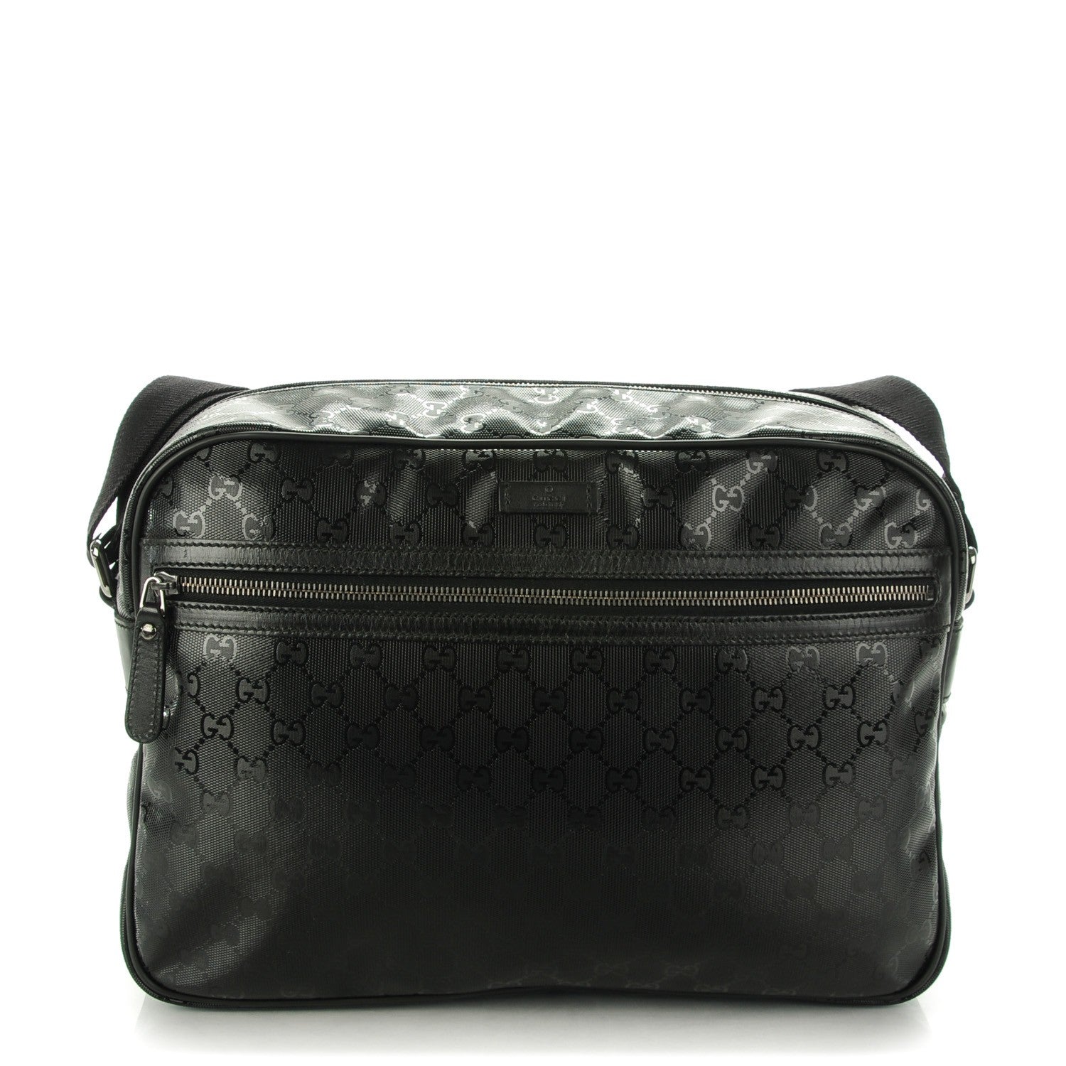 Gucci Imprime Monogram Large Messenger Bag Black 1 of 7