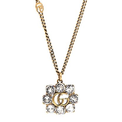 Gucci Pearl Marmont Necklace Aged Gold Cream 3 of 4