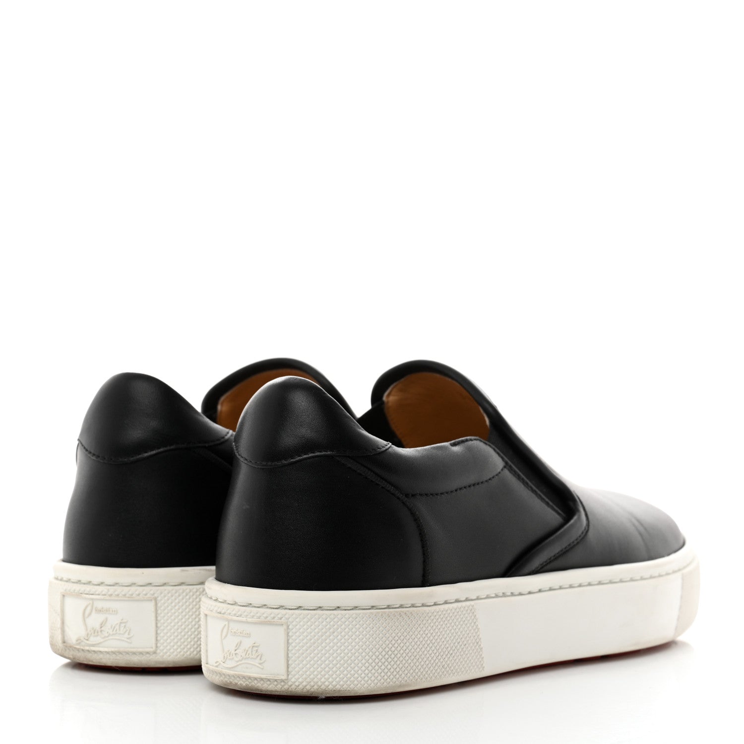 Christian Louboutin Calfskin Masteraltissima Flat Sneakers 38 Black 4 of 7